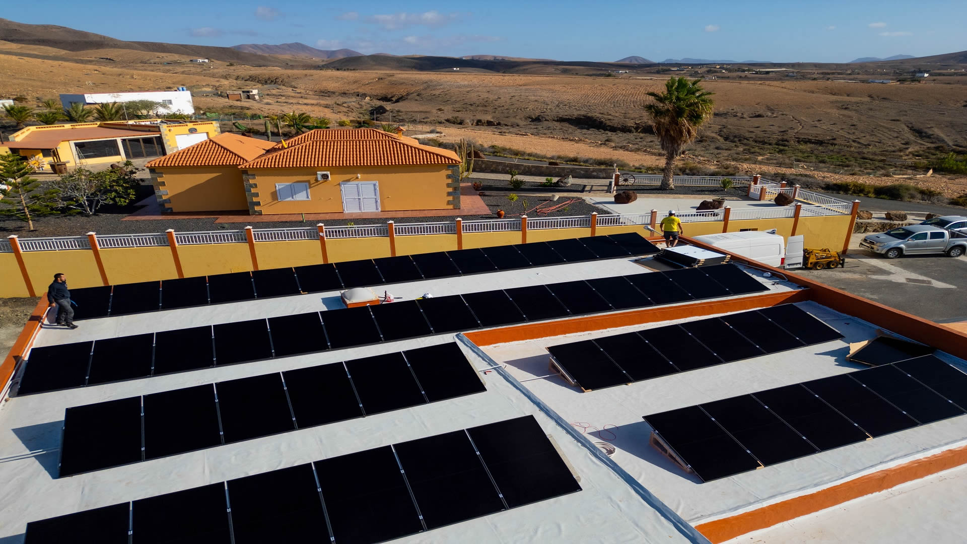Photovoltaik-Stromerzeugungsprojekt für einen Bio-Bauernhof in Spanien 